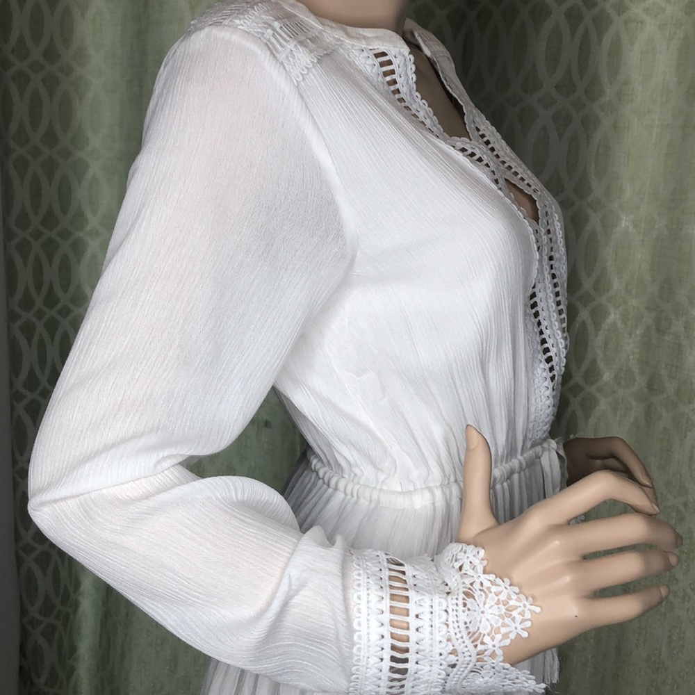 Boho Style White Maxi Dress - Picture 11 of 12